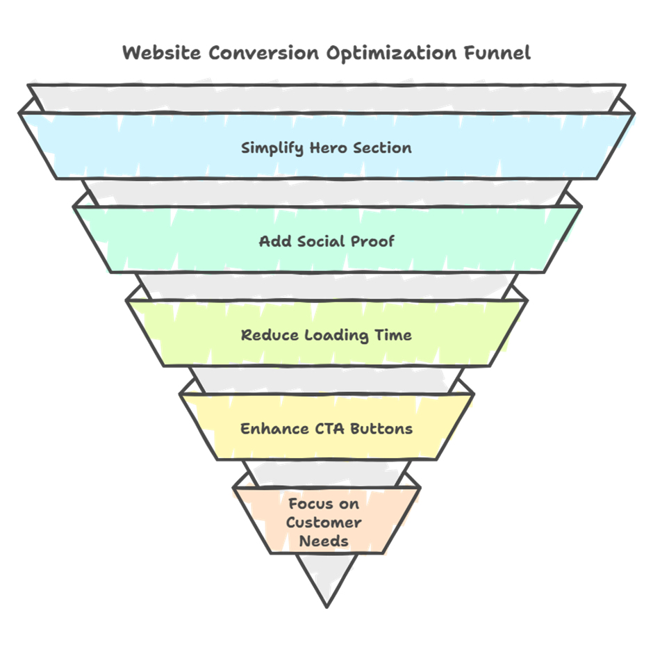 Website Conversion Optimization Funnel
