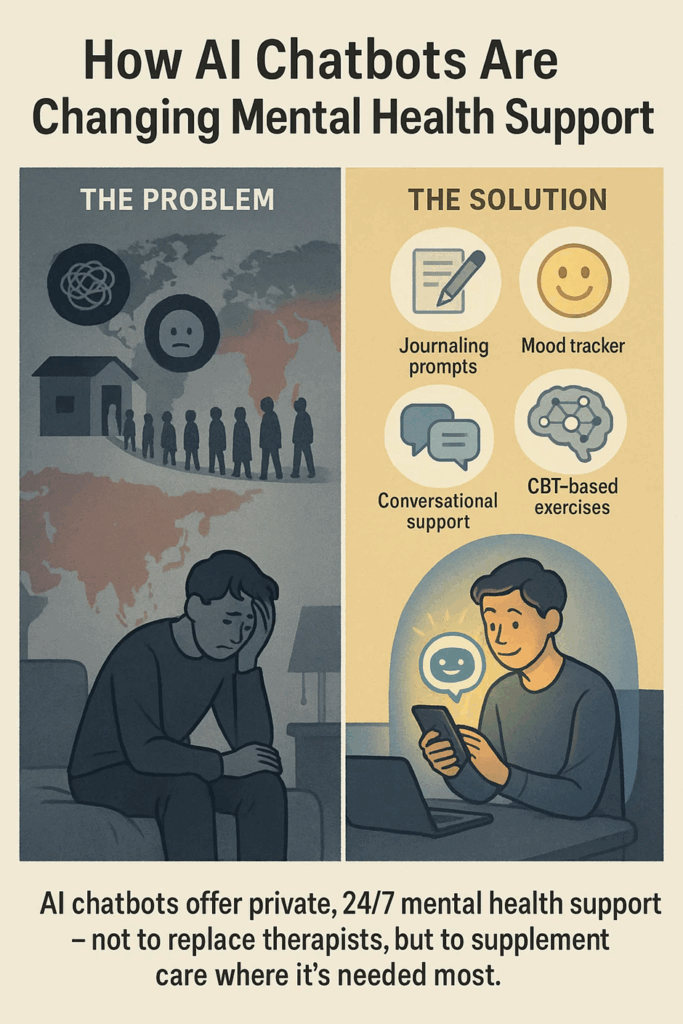 How AI Chatboyts are changing mental Health Support