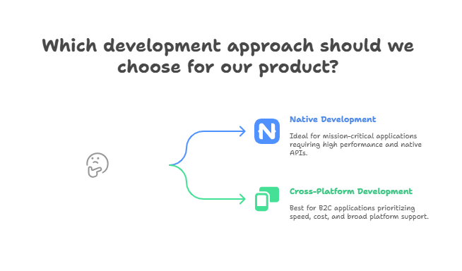 Which development approach should we choose for our product